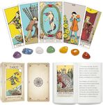 Relaehih 78 Tarot Cards Deck with Guide Book, Classic Original Tarot Cards for Beginners to Experts, Witchy Gifts for Women