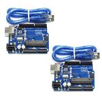 2pcs UNO R3 ATmega328P ATMEGA16U2 Development Board Compatible with UNO R3 Arduino