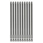 VESTTIO Phillips Cross Slot PH2#2 Long Screwdriver Bit Set 10PCS 1/4 Inch Hex Shank 6 Inch/150 mm Length S2 Steel with Magnetic for Power Screwdriver Drill Impact Driver