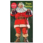 Trademark Fine Art Santa Holding 6 Pack of Coca-Cola 20x36-Inch
