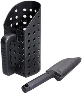 ABS Plastic Metal Detector, Shovel Rust Resistant Compact Metal Detecting Sifter Versatile, Manual Sand Scoop Shovel Metal Detecting Accessories for Outdoor Beach