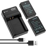 EN-EL20 EN-EL20a Battery (2 Pack) and USB Charger Kit for Nikon EN-EL20 EN-EL20a Nikon 1 J1 Nikon 1 J2 Nikon 1 J3 Nikon 1 S1 Nikon 1 V3 Nikon Coolpix A Nikon 1 AW1 Coolpix P1000