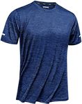 TACVASEN Workout Shirts for Men Dry Fit Men's Athletic Shirts & Tees Short Sleeve Running Gym Quick Dry Moisture Wicking Shirts for Men Royal Blue