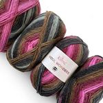 Wool Wonders Variegated, Wool Blend, Worsted/Aran Weight #4, 4 skeins (640yds/400g)