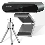 LINGHUFOX Conference Camera, 112° Wide Angle Auto Framing USB Web Camera for Computer Laptop, Plug and Play, 4K Webcam with Microphone for Conferencing and Video Calling