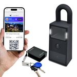 Lubn LTE Smart Camera Key Lock Box, Remote APP Key Box with QR Code Secure Access, Durable Outdoor Weatherproof Portable Digital Key Safe, Instant Visitor Check-in Photo Notice(Free 3 Month LTE Data)
