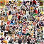 junkyard Vinyl Anime Self-Adhesive Stickers For Scrapbook Kids Gadgets Laptop Self-Adhesive Stickers (Pack Of 100),Theme: Japanese Manga Series