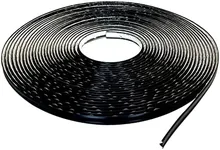 InstaTrim The Original Flexible Trim - 50ft Black 1/2" Wide Caulk Tape - Adhesive Trim with Many Uses Including Caulking for Bathtubs, Sinks, Counters, Tile, Floors - Made in USA