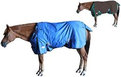 Derby Originals Nordic Tough 1200D Ripstop Waterproof Reflective Winter Horse Turnout Blanket 300g Heavy Weight, Royal Blue, 81"