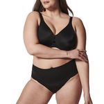 Spanx Low Profile Minimizer Bra - Minimize Breast Size by up to 1 Inch - Quick-Drying Fabric - Comfortable Bras for Women - Very Black - 36DDD