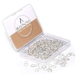 BEADNOVA 6mm Iron Open Jump Ring Silver Plated Jewelry Making Jump Ring (300Pcs)