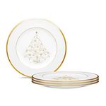 Noritake Palace Christmas Gold Holiday Accent Plates, 2", Set of 4