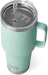 YETI Rambler 35 oz Straw Mug, Vacuum Insulated, Stainless Steel, Seafoam