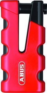 ABUS Granit Sledg 77 Brake disc Lock - Motorcycle Lock with Secure XPlus Cylinder and Reminder Cable - Security Level 17 - Red