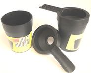 2 Butt Bucket Cigar Ashtray. Black/fits in car Cup Holders,Golf Cart, RV's etc.