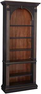 Hooker Furniture Black Bookcase, Gold Accents