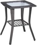 VINGLI Outdoor Side Table with Stor