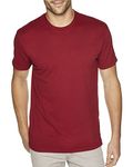 Next Level Men's Premium Fitted Sueded Crew - Red -