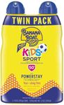 Banana Boat Kids Sport Sunscreen Spray SPF 50, Twin Pack | Kids Sunscreen Spray, Kids Sunblock Spray, Oxybenzone Free Sunscreen for Kids, Spray Sunscreen SPF 50, 6oz each