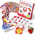 TINY TOYS CO DIY Art & Craft Kits for Boys/Girls 4-8years Old Mess Free No GUE,No Scissors Art Kits, Fun Activity Drawing for Child (Paper Origami)