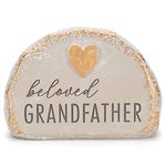 Grasslands Road Beloved Grandfather Bereavement Rock - Memory Rocks - Memorial Rocks - Memorial Rock, Resin, 4 1/2 by 6 by x 4 Inches