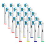 Iteryn 20PCS Replacement Toothbrush Heads Compatible with Braun Oral B Electric Toothbrushes, for Oral B Pro 1000, Pro 300, Pro 500, Genius X, Vitality, Smart 2000, Pro 400, Toothbrush Heads by Iteryn