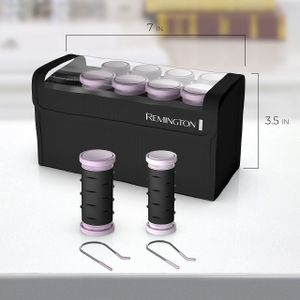 Remington Ceramic Compact Hair Rollers – Fast Heat, Travel Case