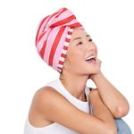 Dock & Bay Turban Hair Towel - For Home & the Beach - Super Absorbent, Quick Dry - Cherry Bomb