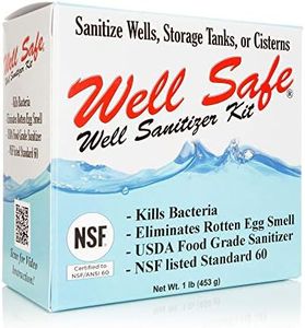 Well Safe Well Sanitizer Kit - Water Purification for Storage Tanks & Cisterns - Improves Well Water Smell and Taste - Easy to Use - USDA Food Grade and Well Water Treatment