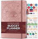 Legend Budget Planner – Financial Organizer Book. Money Account & Expense Tracker Notebook Journal for Household Monthly Budgeting (Rose Gold)