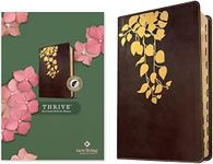 NLT THRIVE Devotional Bible for Women (LeatherLike, Cascade Deep Brown, Indexed)