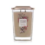 Yankee Candle Elevation Collection with Platform Lid Large 2-Wick Square Scented Candle, Velvet Woods