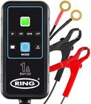 Ring Automotive RSC901-1A Smart Car Battery Charger, 6V & 12V Battery Maintainer - 9 Stage Charger for AGM, Leisure, Lithium, Car, Motorbike and Caravan Batteries, BLACK