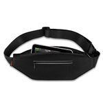 MEDMAX Diabetic Running Belt with Adjustable Waist, Insulin Pump Belt Holder Organizer Waist Pouch, Epipen Medical Fanny Pack Bag, Black (Black)