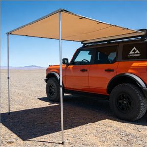 CROSSHIP Car Awning 6.6'x10' Roof Rack Pull-Out Shade, Vehicle Awning