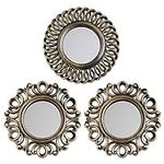 BONNYCO Wall Mirrors Pack of 3 Gold