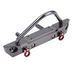 SUNGOOYUE RC Crawler Bumper, Aluminium Alloy RC Car Front Bumper for Axial SCX10 Jeep Wrangler 1/10 Remote Control Crawler