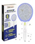 Weird Wolf Rechargeable Electric Fly Swatter Mosquito Racket Bat with COB Light | Long Battery Life | Made in India with 6 Month Warranty (Purple)