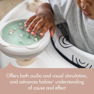 Tiny Love 5-in-1 Baby Activity Center – 20 Activities, 6 Toys, Black & White