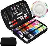 JUNING Sewing Kit with Case, 130 pc