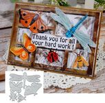 Butterfly and Dragonfly Metal Die Cuts,Spring Animal Insect Bee Cutting Dies Cut Stencils DIY Scrapbooking Decorative Embossing Paper Scrapbooking Card Making