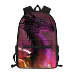 Cool Dragon Backpack Preschooler School Bag with Front Pocket