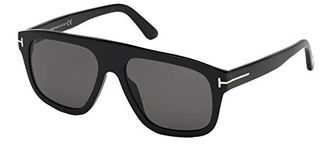 Tom Ford THOR FT 0777 Shiny Black/Grey 56/17/145 unisex Sunglasses, Shiny Black/Grey, 56/17/145