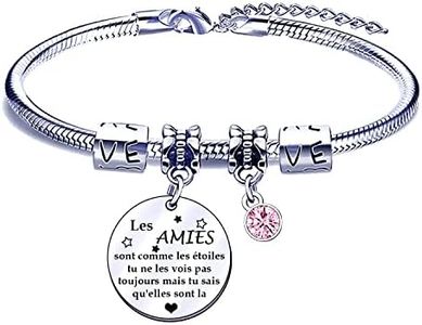 FGHJK Bracelets pour Amitié Cadeau Meilleure Amie Anniversaire Noel Femme (1)