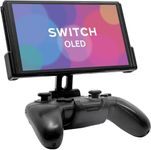 Fixture S2 Gaming Console Monitor and Controller Mount Compatible with Nintendo Switch OLED and Pro Controller, Adjustable Video Game Holder Stand Clip