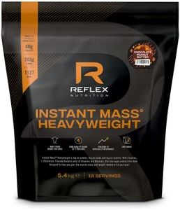 Reflex Nutrition Instant Mass Heavyweight Mass Protein Powder 1000 Calories Per Serving with 18 Vitamins inc B12, B6, C, Iron, Zinc, Copper and Chromium 60g Protein (Choc Peanut Butter) (5.4kg)