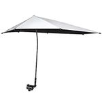 G4Free UPF 50+ Adjustable Beach Umbrella Stroller Umbrella XL 46 x 44 Inch with Universal Clamp Shaft for Chair Golf Cart Stroller Bleacher Patio