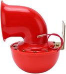 Car Horn 150db Red Air Horn Electric Bull Horn Cow Sound Metal Horn for Truck Train Boat Motorcycle Car