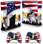 MightySkins Skin for X-Box 360 Xbox 360 S Console - America Strong | Protective, Durable, and Unique Vinyl Decal wrap Cover | Easy to Apply, Remove, and Change Styles | Made in The USA