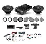 BOSS Audio Systems BHD3F Harley Davidson Bike Front Speakers Kit System – Fits Select 1998+ Electra, Road Glide and Street Glide Motorcycles, 4 Channel Amplifier, 6.5 Inch Full Range 300-Watt Speakers